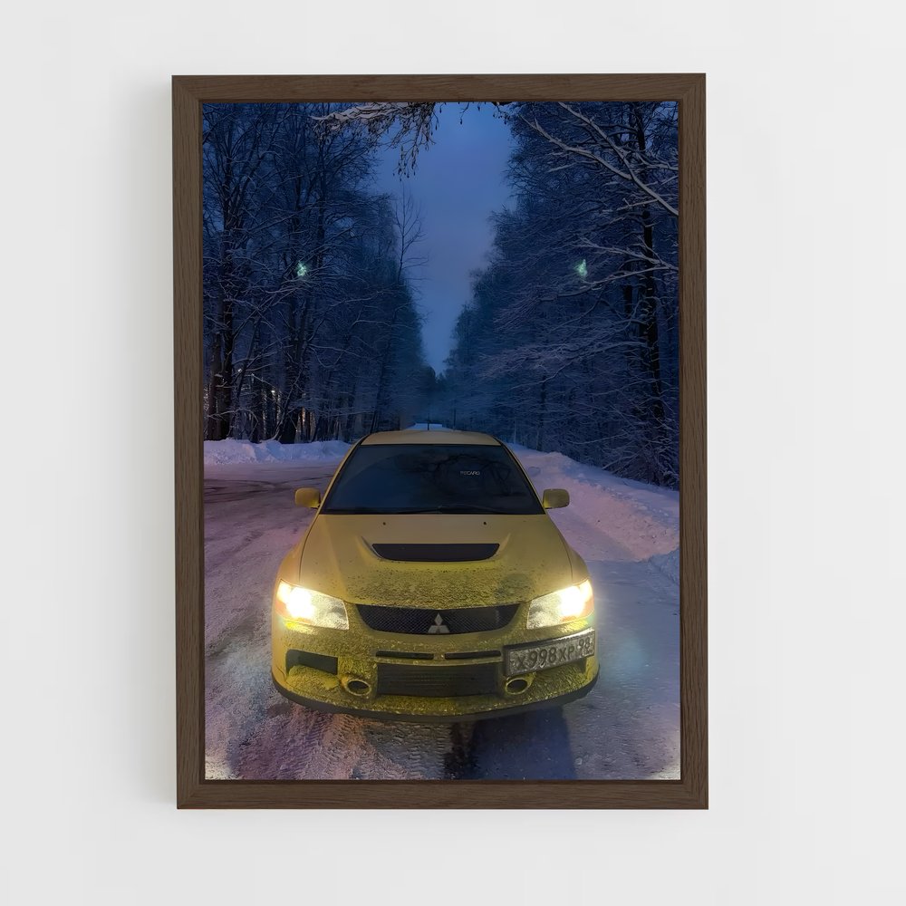 Poster Conduite Hivernale – affiche Mitsubishi (vue 5)
